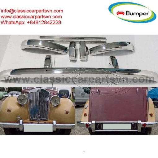 Triumph Renown saloon 1949â€“1954 bumper by stainless steel new 